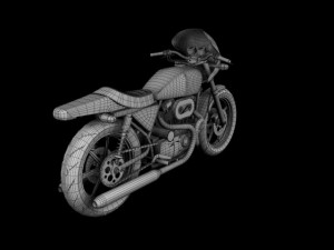 harleydavidson xlcr1000 caf racer 1977 Model 3D