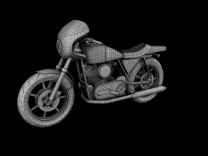 harleydavidson xlcr1000 caf racer 1977 3D Model