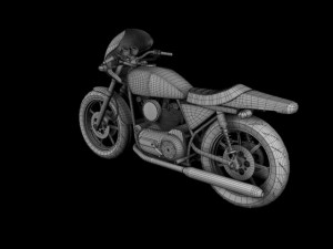 harleydavidson xlcr1000 caf racer 1977 Model 3D
