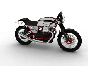 moto guzzi v7 clubman racer Modelo 3D