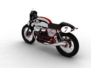 moto guzzi v7 clubman racer 3D 모델