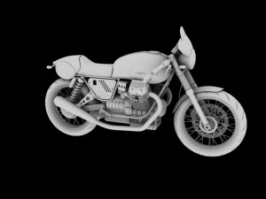 moto guzzi v7 clubman racer 3D 모델