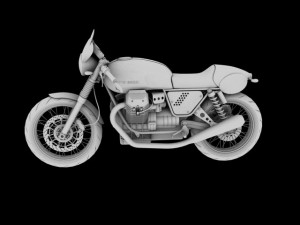moto guzzi v7 clubman racer 3D 모델