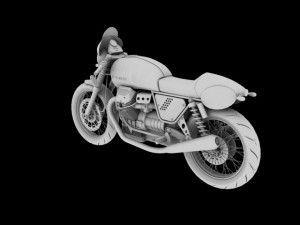 moto guzzi v7 clubman racer 3D 모델