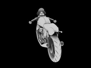 moto guzzi v7 clubman racer 3D 모델
