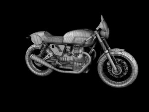 moto guzzi v7 clubman racer 3D 모델