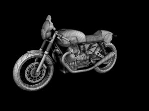moto guzzi v7 clubman racer 3D 모델