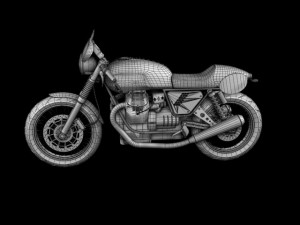 moto guzzi v7 clubman racer 3D 모델