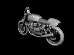 moto guzzi v7 clubman racer 3D 모델