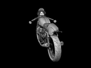 moto guzzi v7 clubman racer 3D 모델