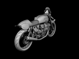 moto guzzi v7 clubman racer 3D 모델