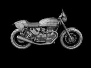 moto guzzi v7 clubman racer 3D 모델