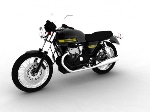 moto guzzi v7 classic 2010 3D Модель