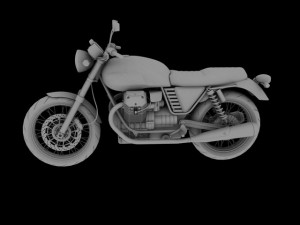 moto guzzi v7 classic 2010 3D Модель