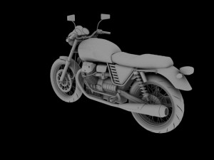 moto guzzi v7 classic 2010 3D Модель