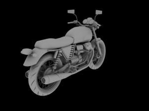 moto guzzi v7 classic 2010 3D Модель