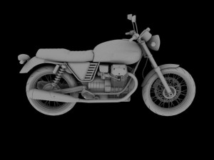 moto guzzi v7 classic 2010 3D Модель