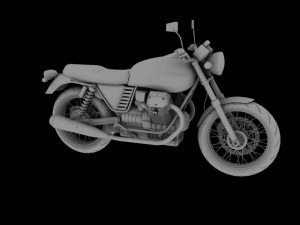 moto guzzi v7 classic 2010 3D Модель