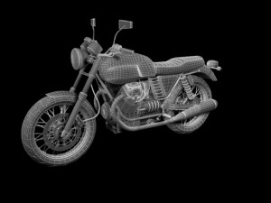 moto guzzi v7 classic 2010 3D Модель