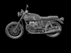 moto guzzi v7 classic 2010 3D Модель