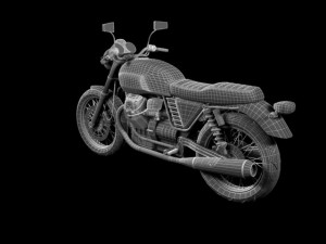 moto guzzi v7 classic 2010 3D Модель