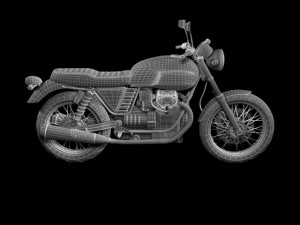 moto guzzi v7 classic 2010 3D Модель