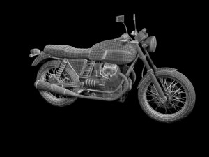 moto guzzi v7 classic 2010 3D Модель