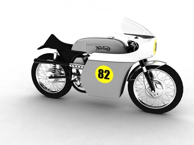norton racer 1960 3D 模型 .c4d .max .obj .3ds .fbx .stl .blend 