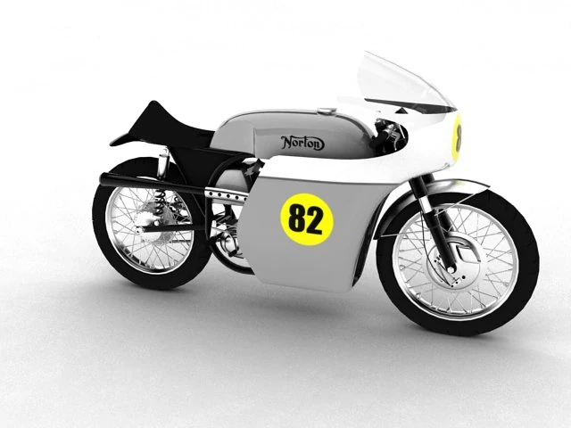 norton racer 1960 3D Model .c4d .max .obj .3ds .fbx .stl .blend 