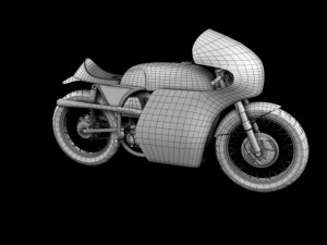 norton racer 1960 3D 模型