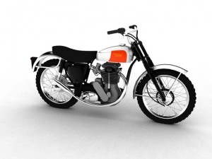 bsa b44 victor enduro 1966 3D Model