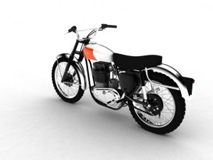 bsa b44 victor enduro 1966 3Dモデル
