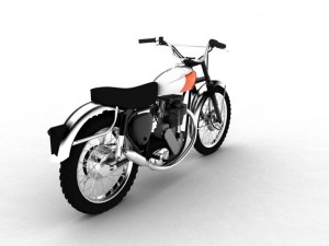 bsa b44 victor enduro 1966 3Dモデル