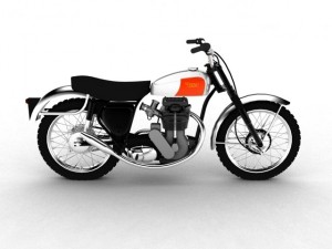 bsa b44 victor enduro 1966 3Dモデル