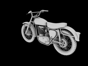 bsa b44 victor enduro 1966 3D Model