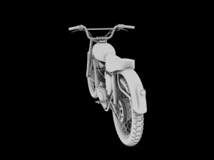 bsa b44 victor enduro 1966 3D Model