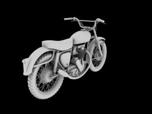 bsa b44 victor enduro 1966 3D Model