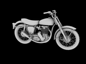 bsa b44 victor enduro 1966 3D Model