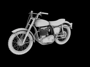 bsa b44 victor enduro 1966 3D Model