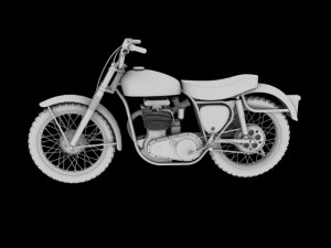 bsa b44 victor enduro 1966 3Dモデル