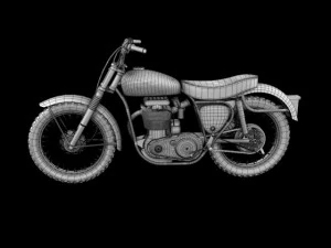 bsa b44 victor enduro 1966 3D Model