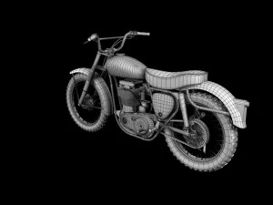 bsa b44 victor enduro 1966 3D Model