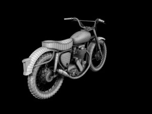 bsa b44 victor enduro 1966 3D Model