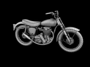 bsa b44 victor enduro 1966 3D Model