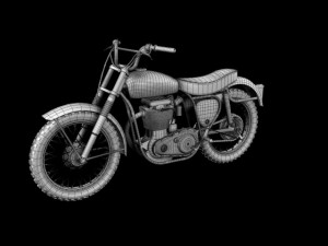 bsa b44 victor enduro 1966 3Dモデル