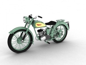 bsa bantam d1 1948 Modello 3D