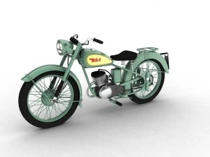 bsa bantam d1 1948 3D Model