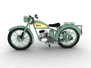 bsa bantam d1 1948 Modello 3D