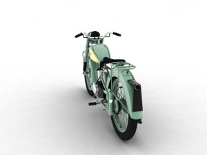 bsa bantam d1 1948 Modello 3D