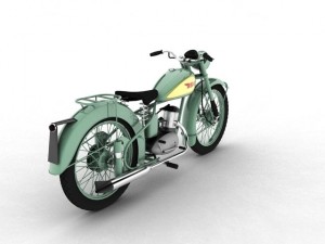 bsa bantam d1 1948 Modello 3D